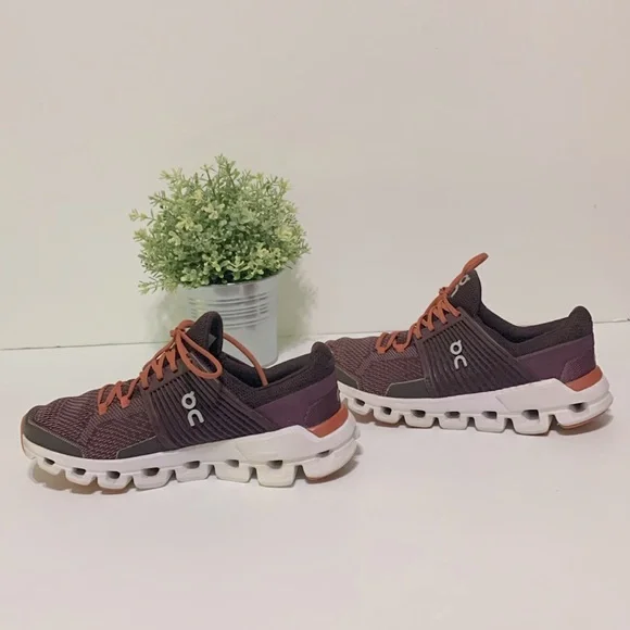 On Running Women's Athletic Shoes - Purple and Orange - Picture 6 of 12